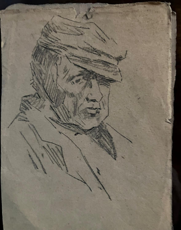 Anton de Jong dutch painter: sketch