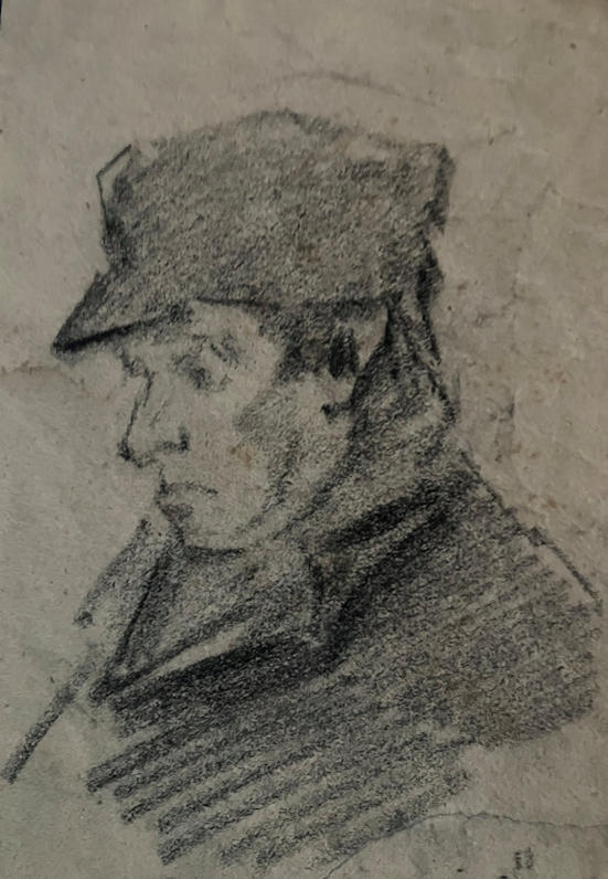 Anton de Jong dutch painter: sketch