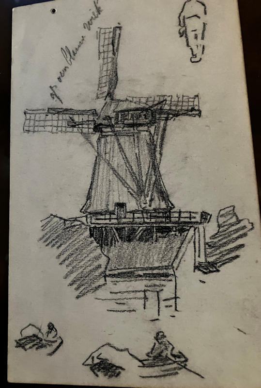 Anton de Jong dutch painter: sketch