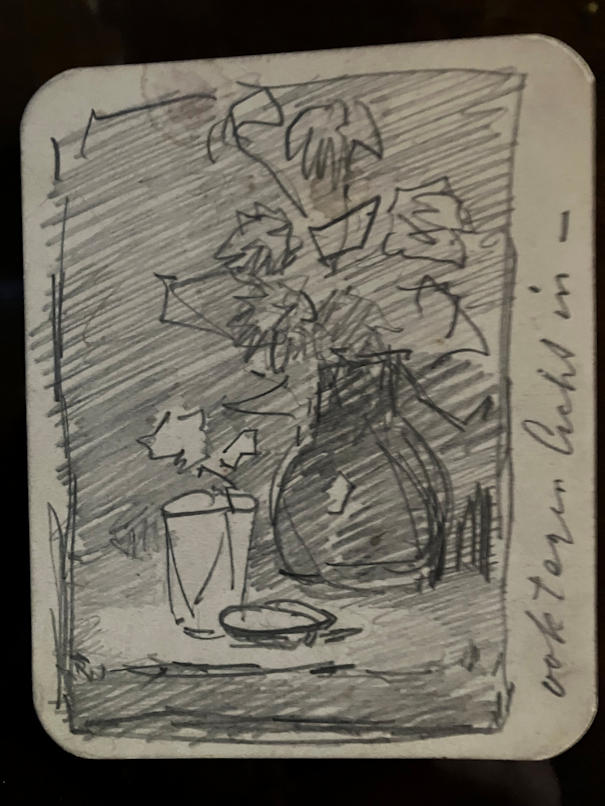 Anton de Jong dutch painter: sketch