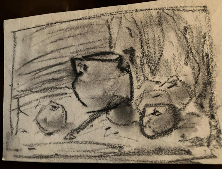 Anton de Jong dutch painter: sketch