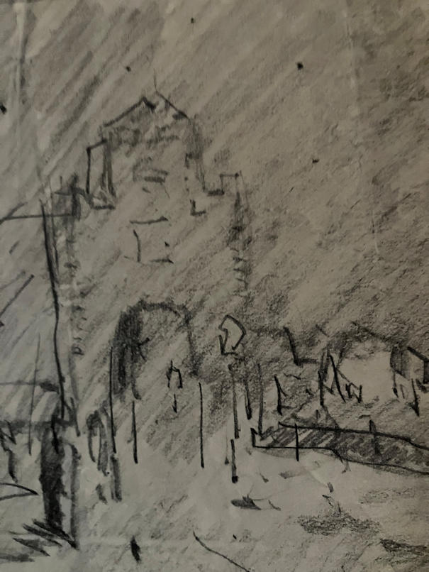 Anton de Jong dutch painter: sketch