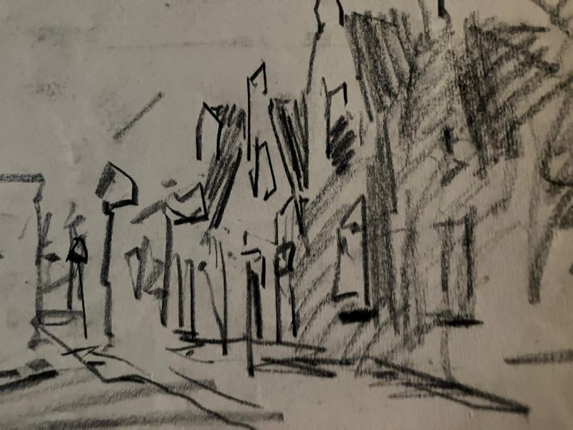 Anton de Jong dutch painter: sketch