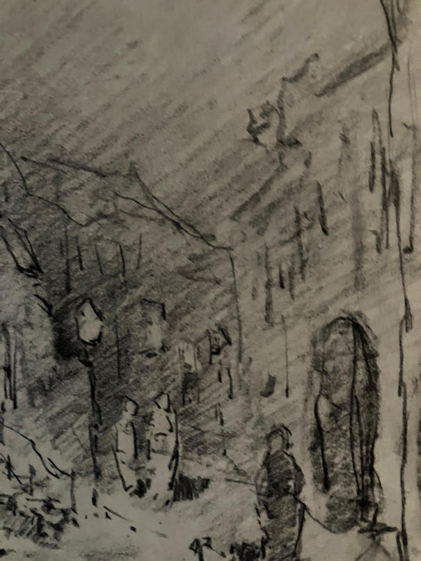 Anton de Jong dutch painter: sketch