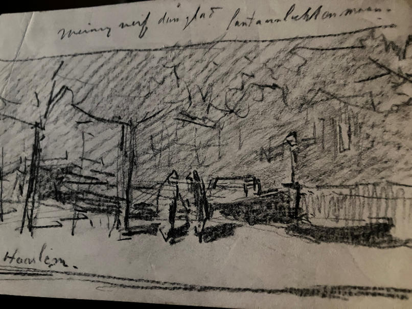 Anton de Jong dutch painter: sketch