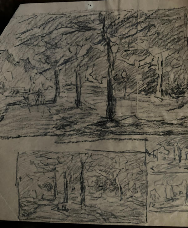 Anton de Jong dutch painter: sketch