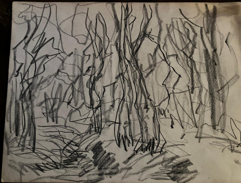 Anton de Jong dutch painter: sketch
