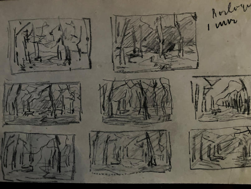 Anton de Jong dutch painter: sketch