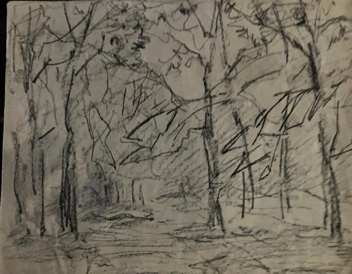 Anton de Jong dutch painter: sketch