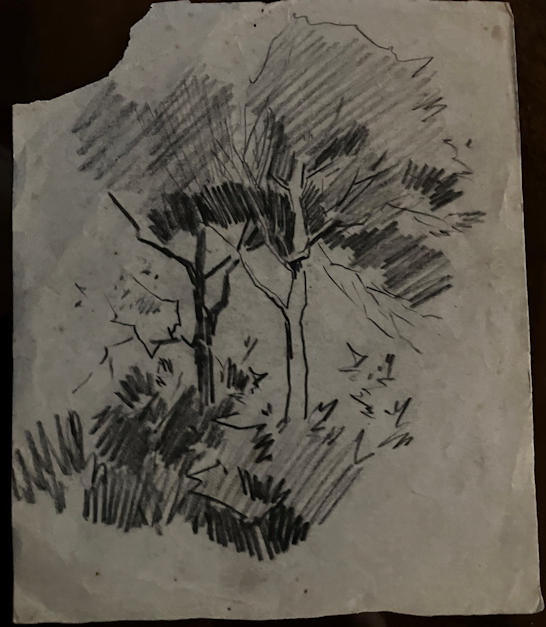 Anton de Jong dutch painter: sketch