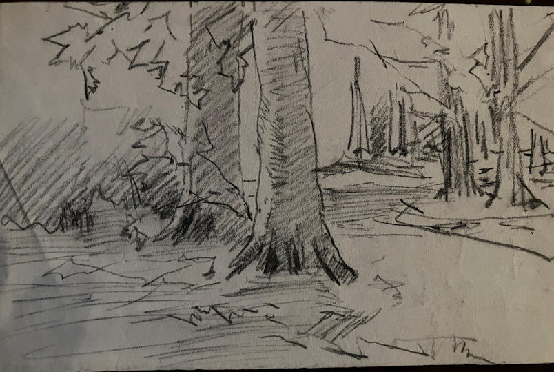 Anton de Jong dutch painter: sketch