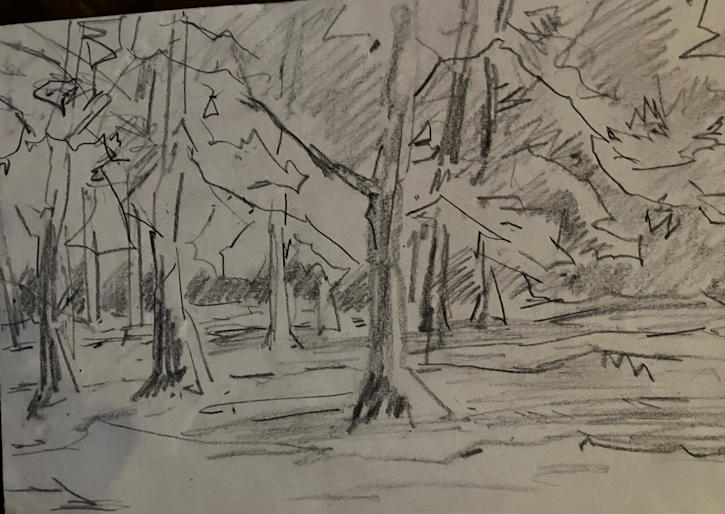 Anton de Jong dutch painter: sketch