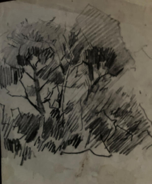 Anton de Jong dutch painter: sketch
