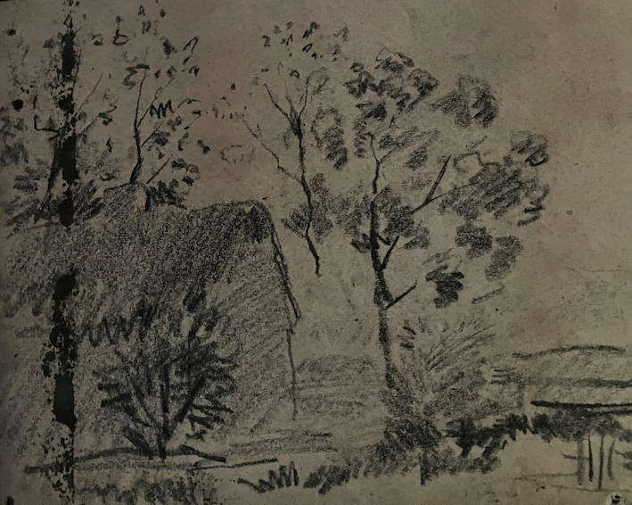 Anton de Jong dutch painter: sketch