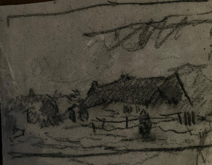 Anton de Jong dutch painter: sketch