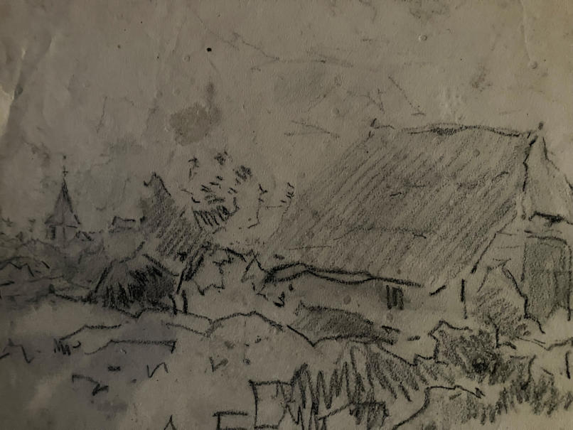 Anton de Jong dutch painter: sketch