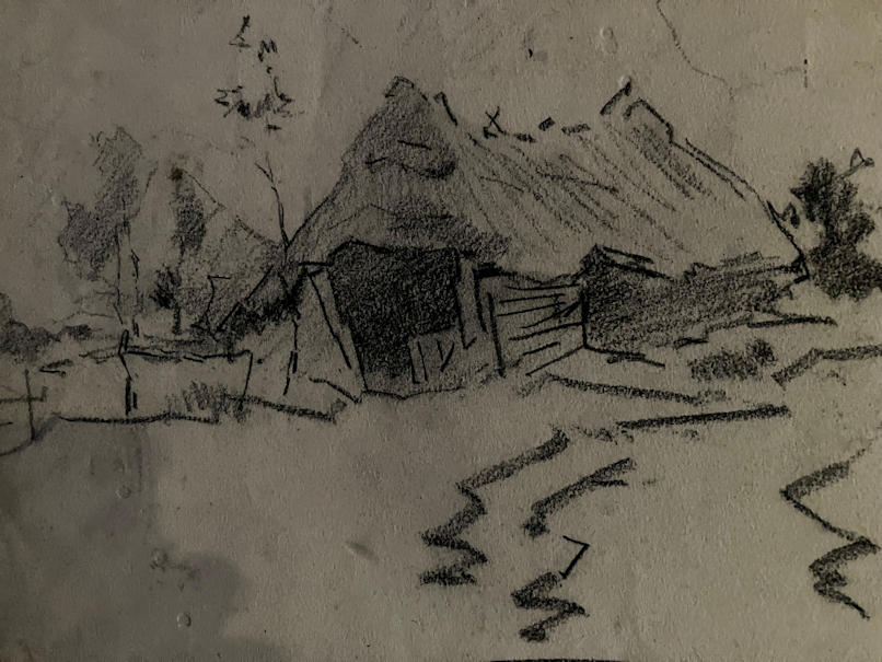 Anton de Jong dutch painter: sketch
