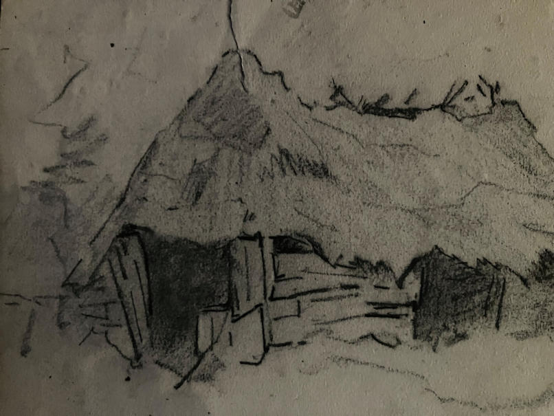 Anton de Jong dutch painter: sketch