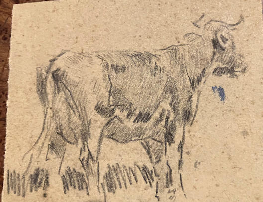 Anton de Jong dutch painter: sketch