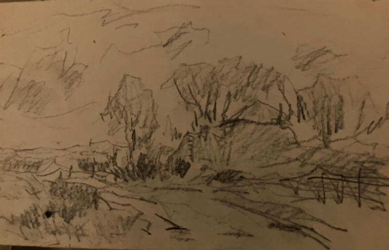 Anton de Jong dutch painter: sketch