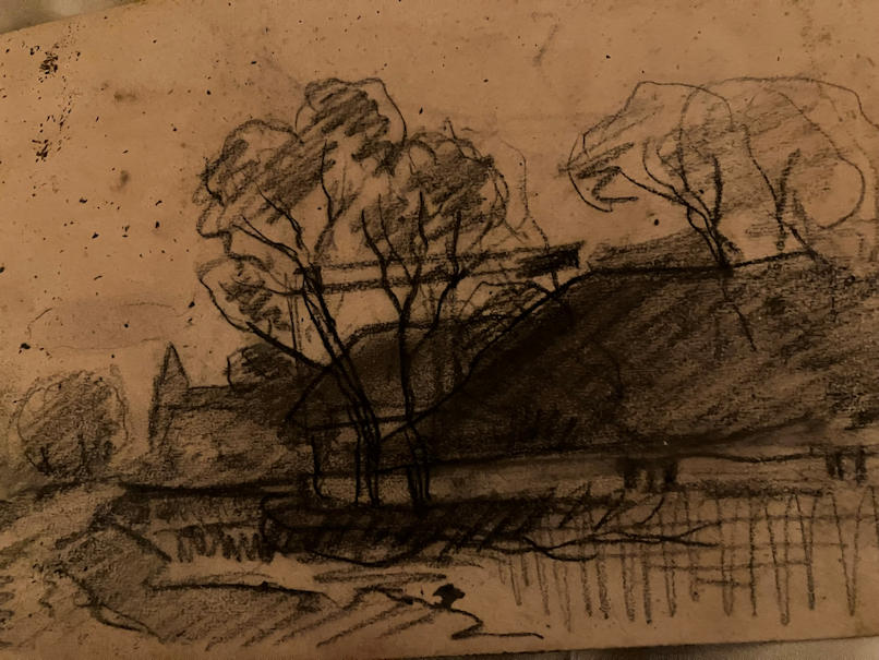 Anton de Jong dutch painter: sketch