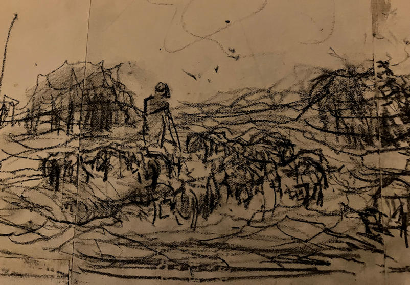 Anton de Jong dutch painter: sketch