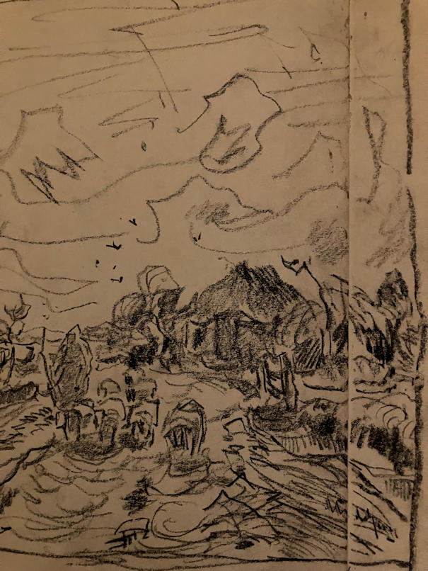 Anton de Jong dutch painter: sketch