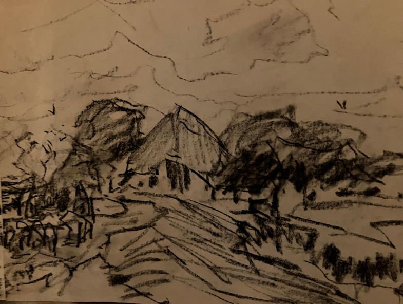 Anton de Jong dutch painter: sketch