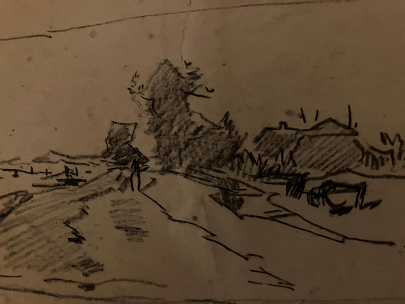 Anton de Jong dutch painter: sketch