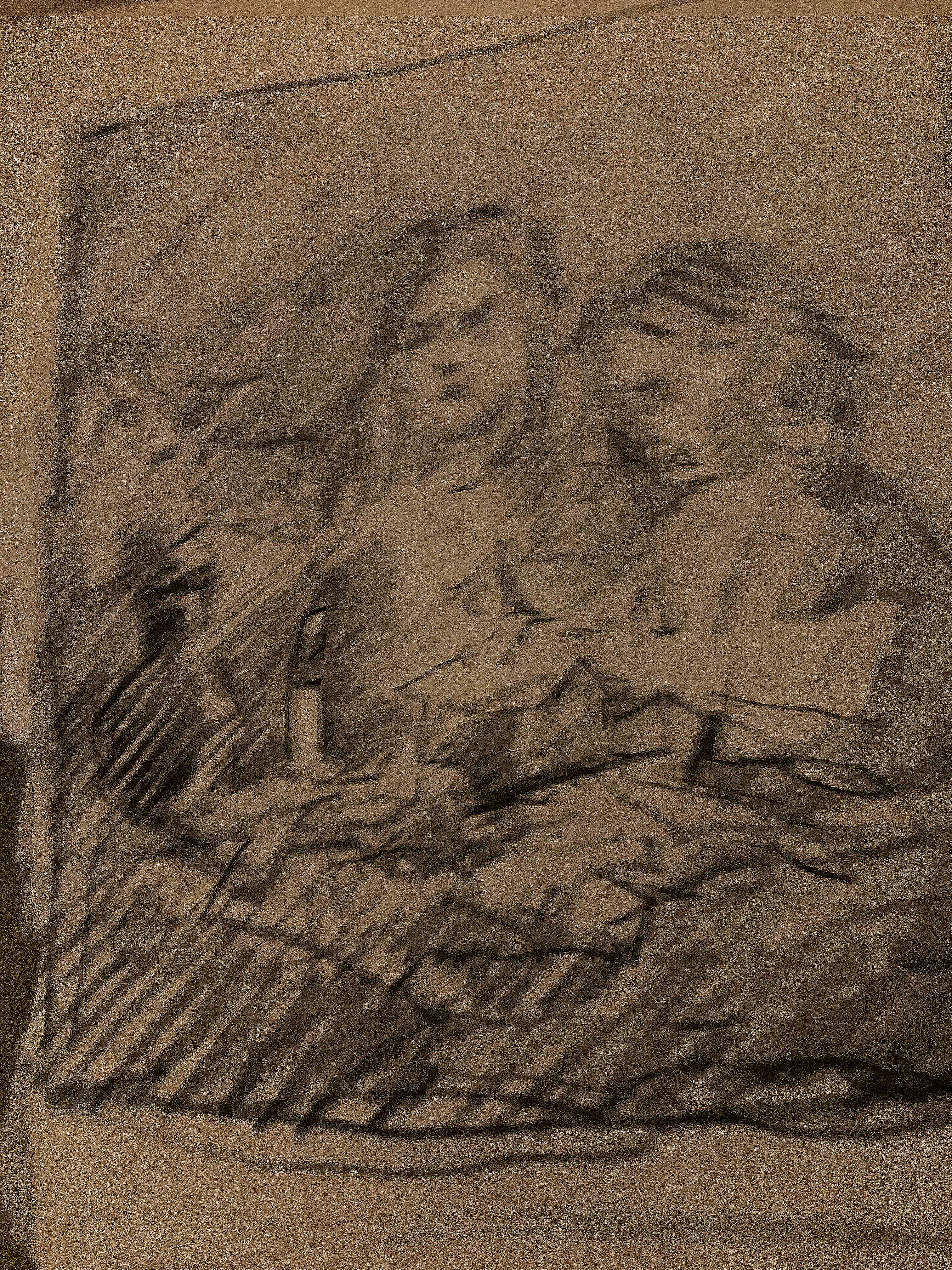 Anton de Jong dutch painter: sketch